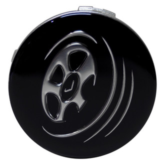 Replacement - Replica Painted Black Wheel Center Cap With Jante Chrome Logo