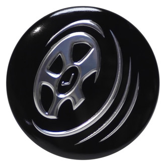 Replacement - Replica Painted Black Wheel Center Cap With Black Jante Logo