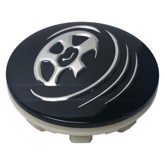 Replacement - Replica Painted Black Wheel Center Cap With Black Jante Logo