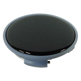 Replacement - Replica Painted Black with Light Blue Edge Wheel Center Cap