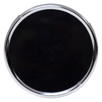 Replacement - Replica Painted Black Wheel Center Cap With Chrome Lip/Black Center