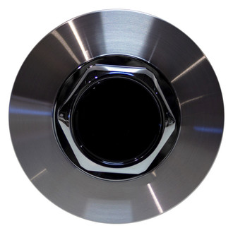 Replacement - Replica Machined Wheel Center Cap With Black Center