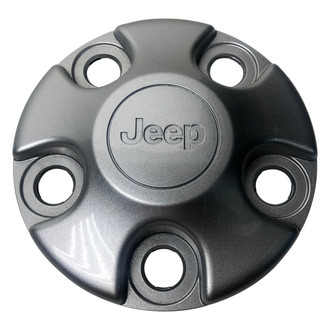 Replacement - Painted Silver Wheel Center Cap With Jeep Logo