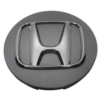 Replacement - Painted Silver Wheel Center Cap With Chrome Honda Logo