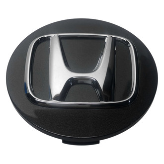 Replacement - Painted Charcoal Wheel Center Cap With Chrome Honda Logo