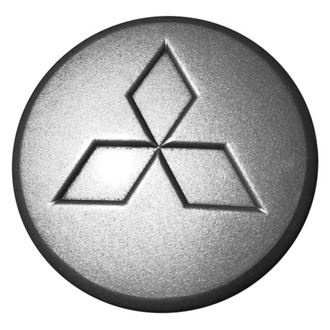 Replacement - Painted Silver Wheel Center Cap With Mitsubishi Logo