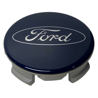 Replacement - Painted Blue Wheel Center Cap With Ford Logo