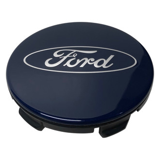Replacement - Painted Blue Wheel Center Cap With Ford Logo