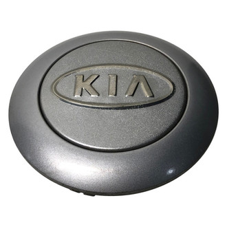 Replacement - Painted Silver Wheel Center Cap With Embossed Kia Logo