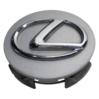Replacement - Painted Silver Wheel Center Cap With Chrome Lexus Logo