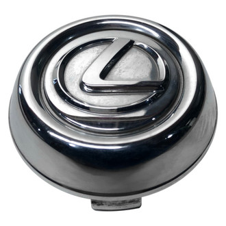 Replacement - Chrome Wheel Center Cap With Chrome Lexus Logo - Embedded Below Rim Of Cap