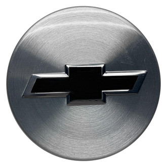 Replacement - Machined with Flat Gray Bowtie Wheel Center Cap