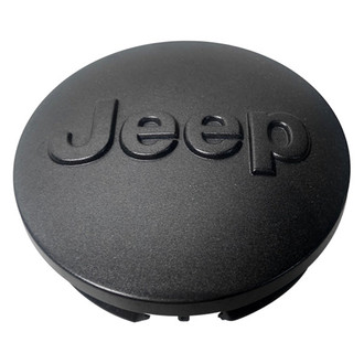 Replacement - Painted Gray Wheel Center Cap With Raised Jeep Logo