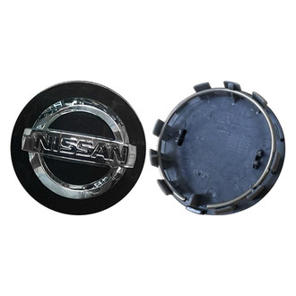 Replacement - Black Wheel Center Cap With Nissan Logo