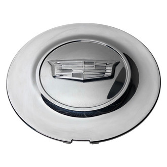 Replacement - Chrome Wheel Center Cap With Chrome Cadillac Logo