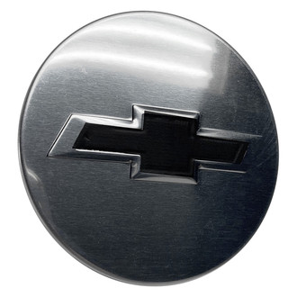 Replacement - Chrome with Gray Bowtie Wheel Center Cap