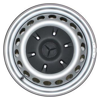 Replacement - 18-Hole Painted Silver 16x6.5 Steel Factory Wheel - Remanufactured