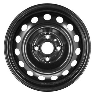 Replacement - 15-Hole Painted Black 14x5.5 Steel Factory Wheel - Replica