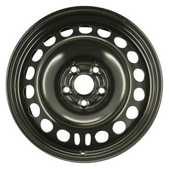 Replacement - 19-Hole Painted Black 16x6.5 Steel Factory Wheel - Replica