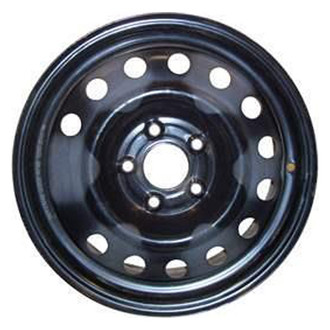 Replacement - 13-Hole Painted Black 16x6.5 Steel Factory Wheel - Replica
