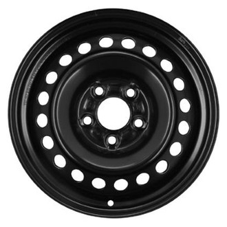 Replacement - 20-Hole Painted Black 15x6 Steel Factory Wheel - New