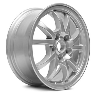 Replacement - 5 V-Spoke Painted Silver 16x6.5 Alloy Factory Wheel - Replica