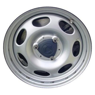 Replacement - 7-Slot Painted Silver 15x4.5 Steel Factory Wheel - Replica