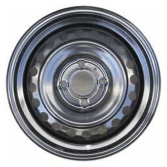 Replacement - 20-Hole Painted Black 16x6.5 Steel Factory Wheel - Replica