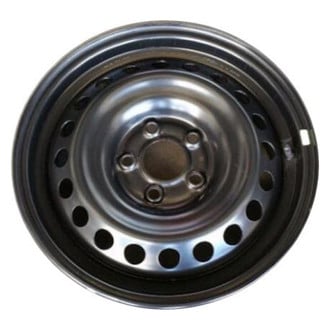 Replacement - 20-Hole Painted Black 16x6.5 Steel Factory Wheel - Replica