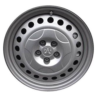 Replacement - 20-Hole Painted Silver 16x6.5 Steel Factory Wheel - Replica