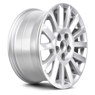 Replacement - 14 Alternating-Spoke Painted Silver 17x8 Alloy Factory Wheel - Replica
