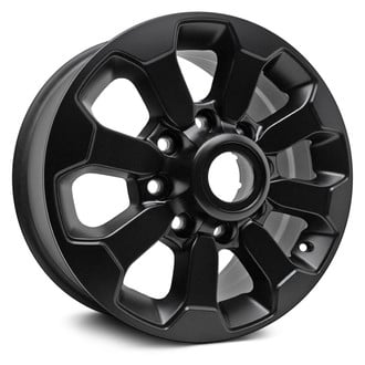 Replacement - 8 I-Spoke Painted Matte Black 17x8 Alloy Factory Wheel - Replica