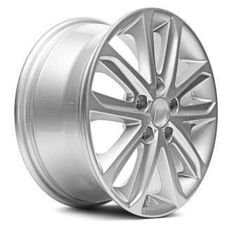 Replacement - 5 V-Spoke Painted Silver 16x6.5 Alloy Factory Wheel - Replica
