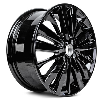 Replacement - W-Spoke Painted Black 16x6 Alloy Factory Wheel - Replica