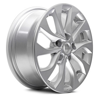 Replacement - 10 Spiral-Spoke Painted Silver 16x6.5 Alloy Factory Wheel - Replica