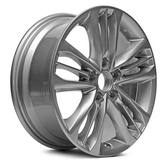 Replacement - Triple 5-Spoke Painted Gray 17x7 Alloy Factory Wheel - Replica