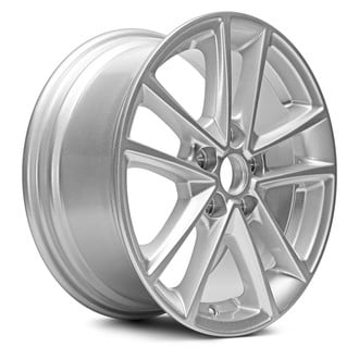 Replacement - 5 V-Spoke Painted Silver 16x7 Alloy Factory Wheel - Replica