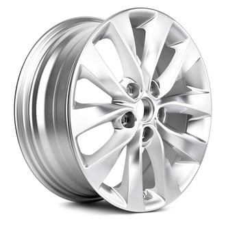 Replacement - 5 V-Spoke Painted Silver 17x7 Alloy Factory Wheel - Replica