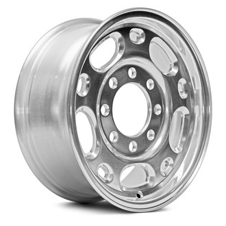 Replacement - 10-Slot Polished 16x6.5 Alloy Factory Wheel - Replica