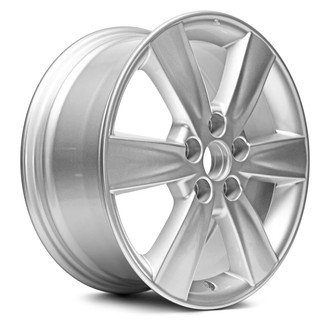 Replacement - 6 I-Spoke Painted Silver 17x7 Alloy Factory Wheel - Replica