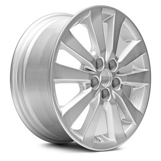Replacement - 5 V-Spoke Painted Silver 16x6.5 Alloy Factory Wheel - Replica