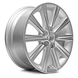 Replacement - 10 I-Spoke Painted Silver 17x7 Alloy Factory Wheel - Replica