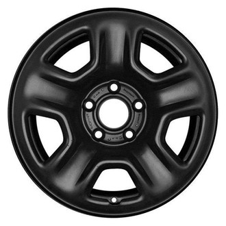 Replacement - 5-Spoke Painted Black 17x7.5 Steel Factory Wheel - Remanufactured