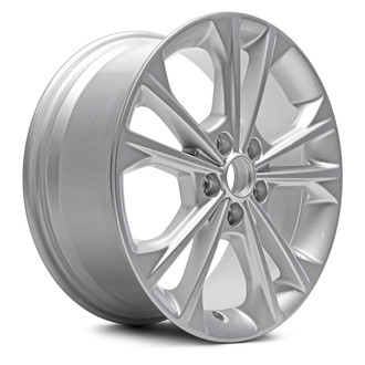 Replacement - 5 V-Spoke Painted Silver 17x7.5 Alloy Factory Wheel - Replica