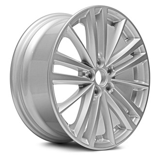 Replacement - 5 W-Spoke Painted Silver 17x7 Alloy Factory Wheel - Replica