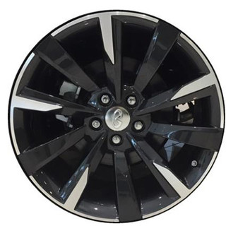 Replacement - 10 I-Spoke Partial Machined Face with Charcoal Painted Spokes and Vents 19x9 Alloy Factory Wheel - New