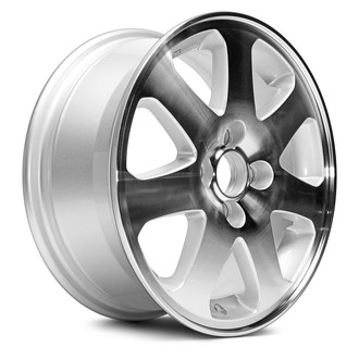 Replacement ID0607AA0539R00 - 7 I-Spoke Machined Face with Painted Silver Pockets 15x6 Alloy Factory Wheel - Replica