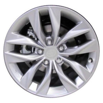 Replacement - 5 V-Spoke Painted Medium Silver 17x7.5 Alloy Factory Wheel - Replica