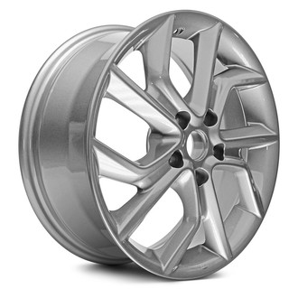 Replacement - 10 Spiral-Spoke Painted Silver 17x6.5 Alloy Factory Wheel - Replica