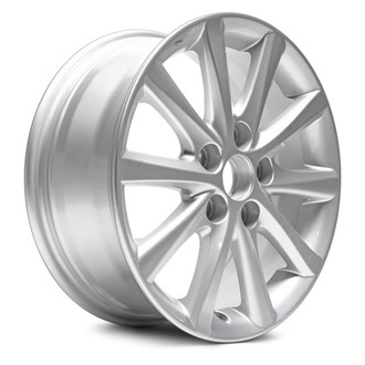 Replacement - 10 I-Spoke Painted Silver 16x6.5 Alloy Factory Wheel - Replica